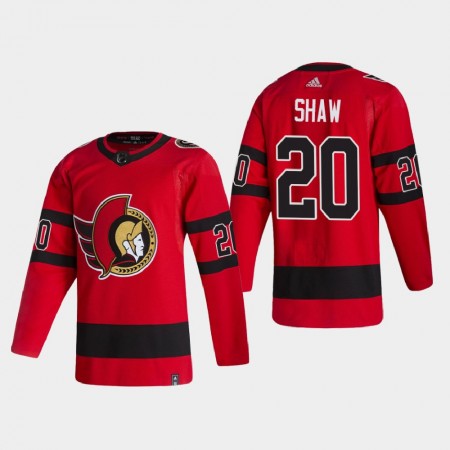 Herren Eishockey Ottawa Senators Trikot Logan Shaw 20 2020-21 Reverse Retro Authentic
